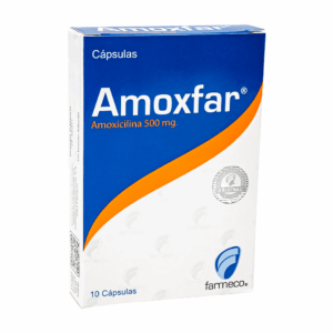 Amoxfar 500 mg * 10 cápsulas