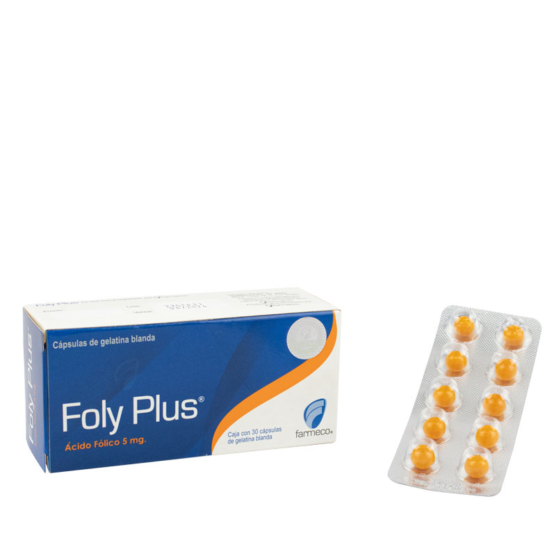 ACIDO FOLICO 5 mg CAJA x 30 TABLETAS